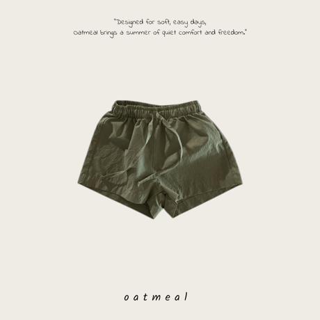 oatmeal/9. basic half pants XS-XL