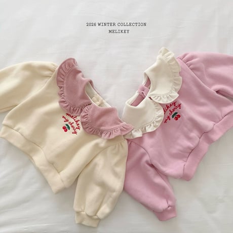 melikey/29. cherry collar man-to-man XS-XL