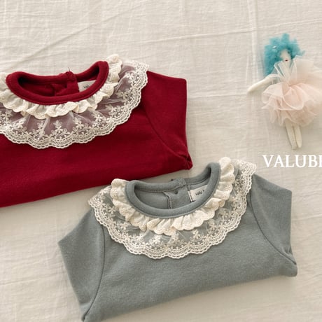 valubebe/4. lace kangkang fril T-shirt 6M-S
