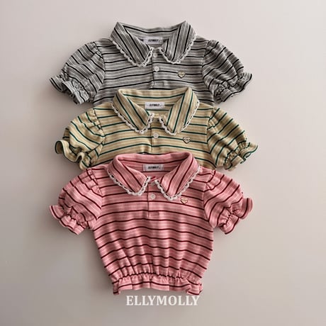 ellymolly/143. Curling collar fril T-shirt 5-11