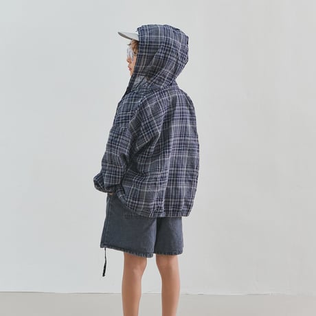 minimal/69. checkcheck Shacket hood JS-JM