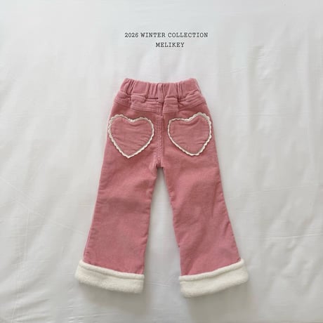 melikey/49. corduroy heart boots cut XS-XL