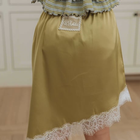 urbanrabbit/16. Asymmetrical Satin Skirt XS-XL
