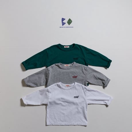 boneoune/25. bio embroidery single T-shirt XS-XL