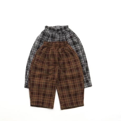 hikiki/19. mojik check pants 5-11