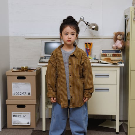 andbutter/26. Toffee Check Shirt XS-XL