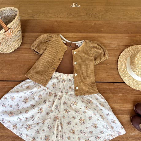 ohho/15. french half t cardigan S-2XL