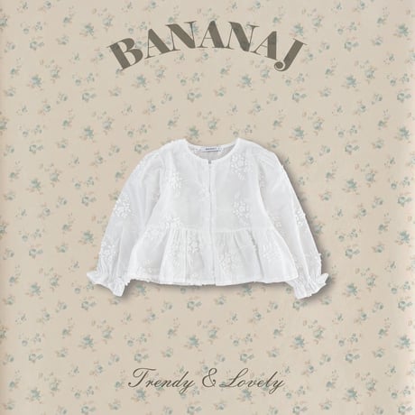 bananaj/17. flower blouse XS-JS