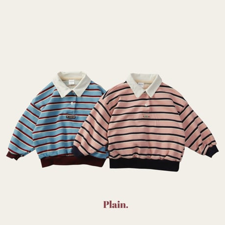 plain/27. plain collar man-to-man XS-XL