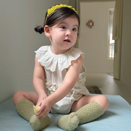 aiai/19. dot fril romper S(6M-2Y)-XL(4-5Y)