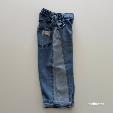 andbutter/74. CurvedDenim Pants JS-JM