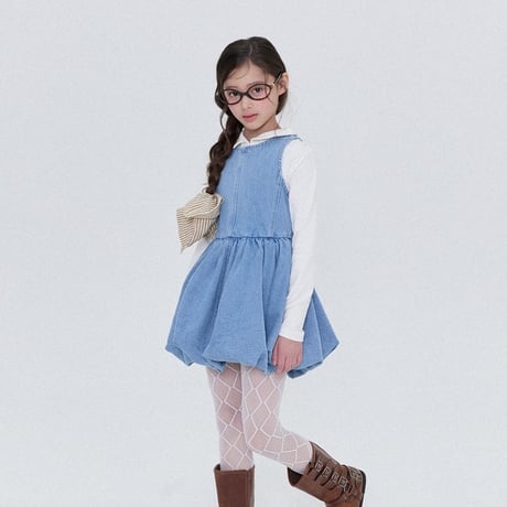 forkchips/77. baby denim one-piece JS-JXL