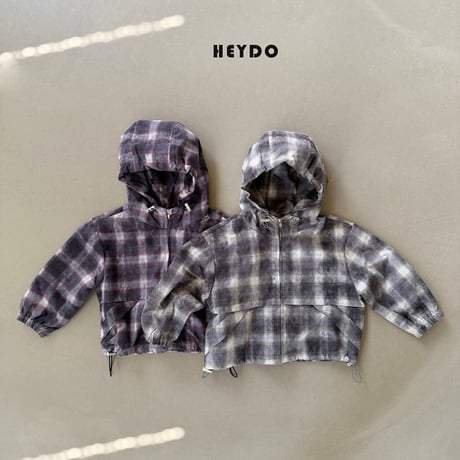 heydo/88. vintage check windbreaker JS-JL