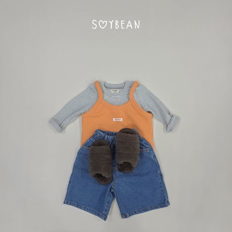 soybean/72. plan ) knit crop bustier XS-XL