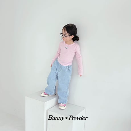 bunnypowder/85. heart denim pants S-XL