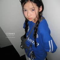 comma/85. sleeve two line T-shirt 110-130