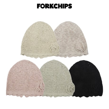forkchips/123. roze knit beanie FREE