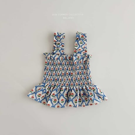 melikey/53. cherry ribbon turking blouse XS-XL