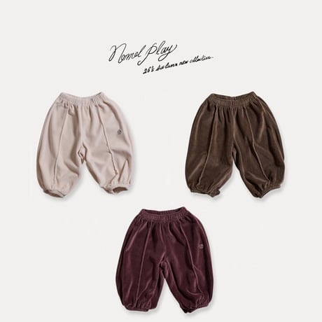 normalplay/62. vellua crop jogger pants 12M-L