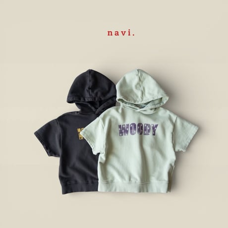 navi/11. woody hood man-to-man S-XL