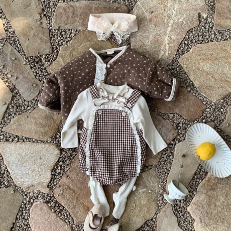 bebeholic/12. peuty overalls suit S(3-6M)-XL(18-24M)