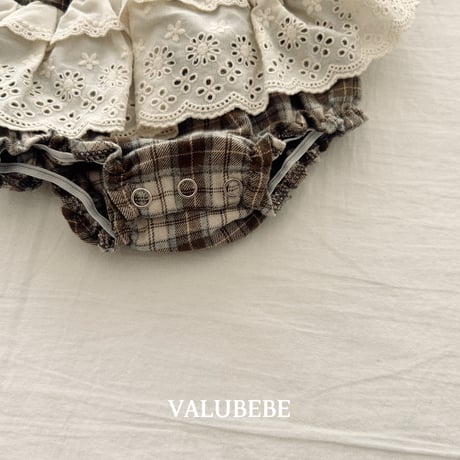 valubebe/17. check lace bloomer 6M-18M
