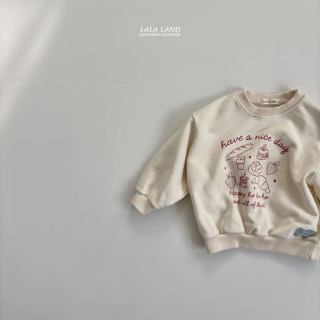 lalaland/19. bread man-to-man XS-XL