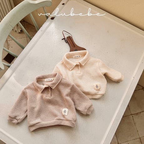 valubebe/18. dalkong knit collar T-shirt 6M-S