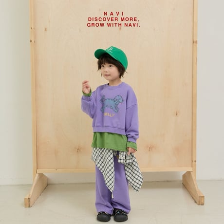 navi/25. dolri crop man-to-man S-XL