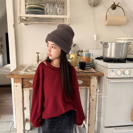 comma/85. open T knit 110-130