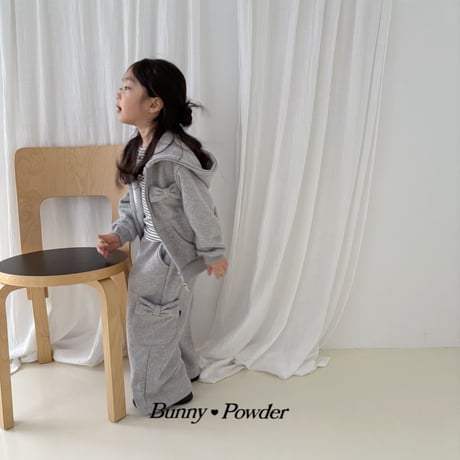 bunnypowder/114. ribbon pocket hood zipup 2XL-4XL