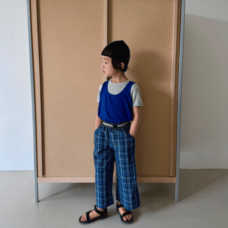 minimal/19. band check pants JS-JM
