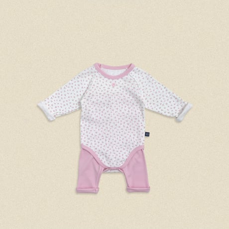 oottbebe/2. (bebe) coco flower suit S(0-6M)-M(6-12M)