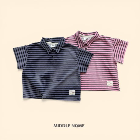middlename/67. patch collar T-shirt S-XL