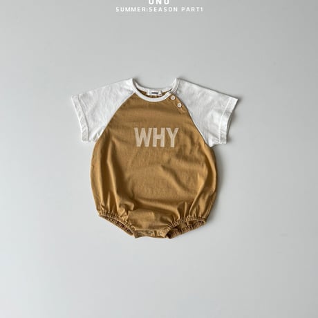 onu/47. bebe )WHY raglan suit BABY(12M)