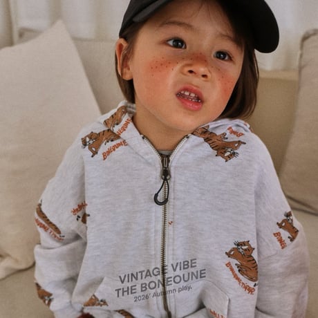 boneoune/19. tiger full_print _ hood zipup XS-XL