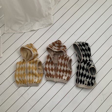 bebeholic/44. dia vest hood S(6-12M)-M(12-18M)