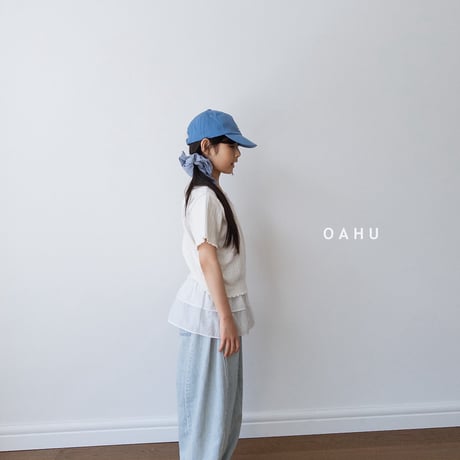 oahu/45. low curb denim pants JS-JXL