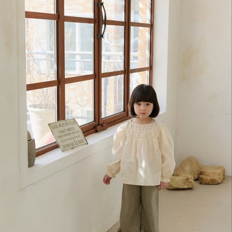 monatelier/23. shirring blouse S-2XL