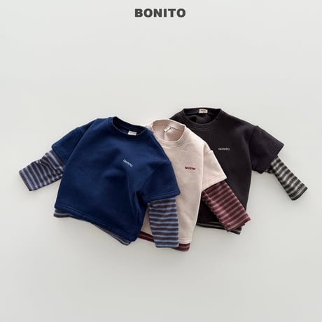 bonito/20. gimo half t rayerd T-shirt JS-JM