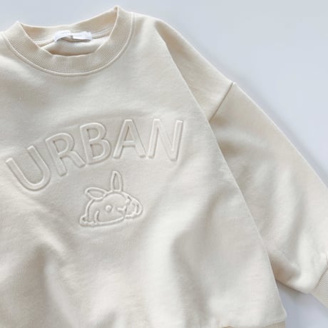 urbanrabbit/11. Urban Embossed Sweatshirt XS-XL
