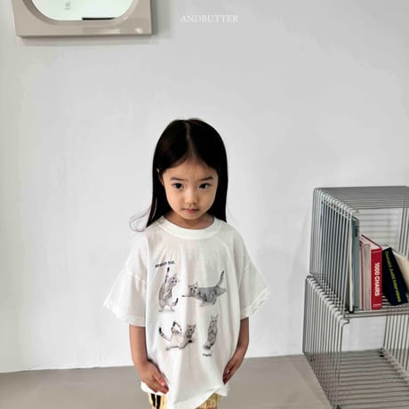 andbutter/28. Hello Cat Tee JS-JM