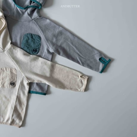 andbutter/59. Runner Waffle Hoodie JS-JM