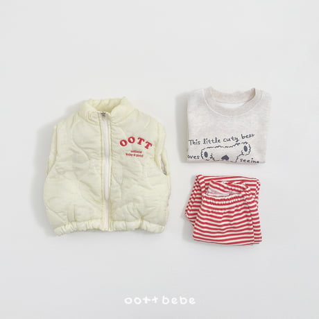 oottbebe/58. day quilting vest XS(1-2Y)-XL(6-7Y)