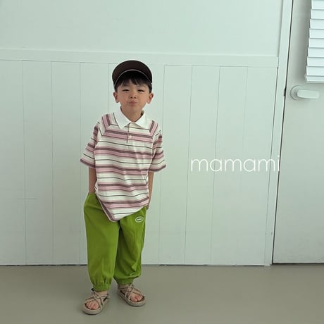 mamami/44. day day collar T-shirt XS-XL