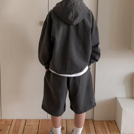 fromi/66. pigment hoody half set JS-JL