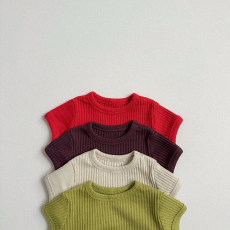 minirobe/28. Bella ribbed T-shirt  S-XL
