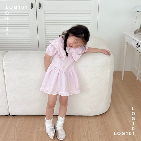 log101/95. ribbon fril one-piece JS-JM