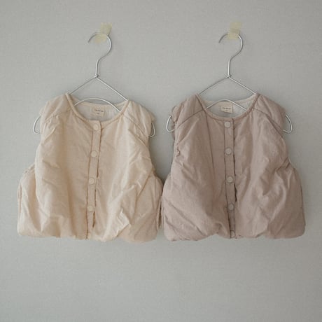 thebeige/1. Band padded vest XXS-L