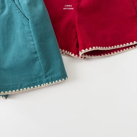 lindo/6. corduroy mello half pants XS-XL